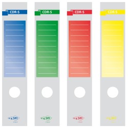 BUSTA 10 COPRIDORSO CDR-S CARTA ADESIVA BLU 7X34,5CM SEI ROTA
