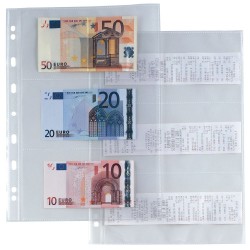 10 BUSTE FORATE ATLA 6S 21X29,7 PORTA SCONTRINI FISCALI/BANCONOTE SEI ROTA