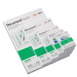 SCATOLA 100 POUCHES 2X125MIC 54X86MM CARTA CREDITO GBC