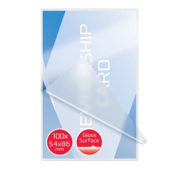 SCATOLA 100 POUCHES 2X250MIC 54X86MM CREDIT CARD